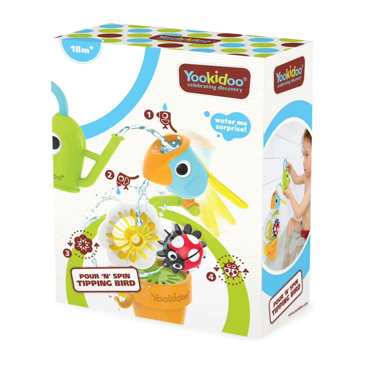 Pour 'N' Spin Tipping Bird Bath Toy