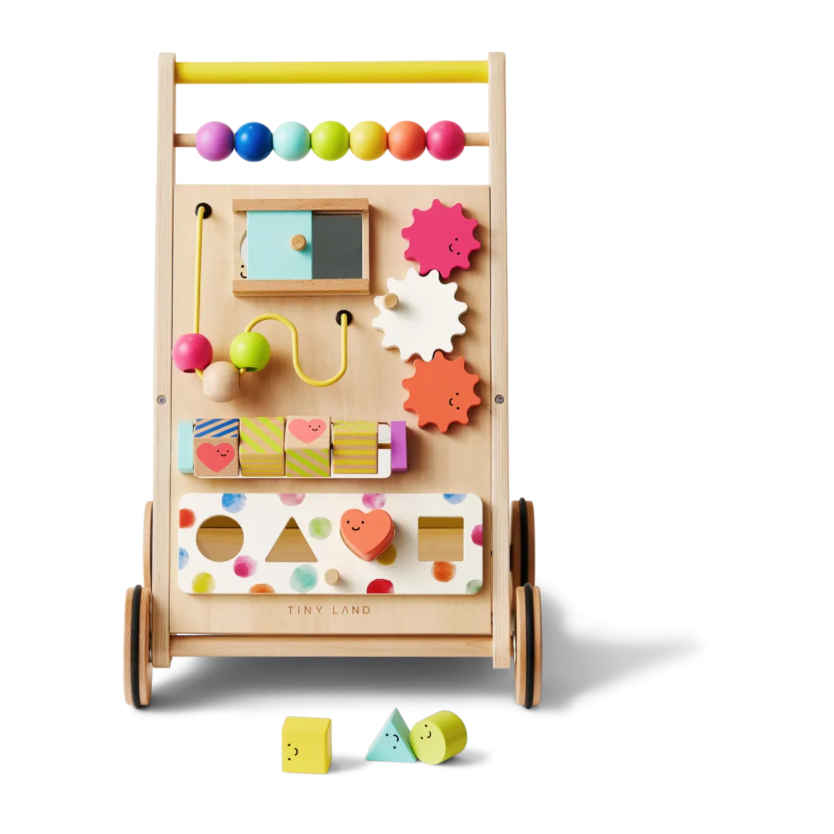 Premium Natural Wooden Activity Walker