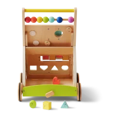 Premium Natural Wooden Activity Walker