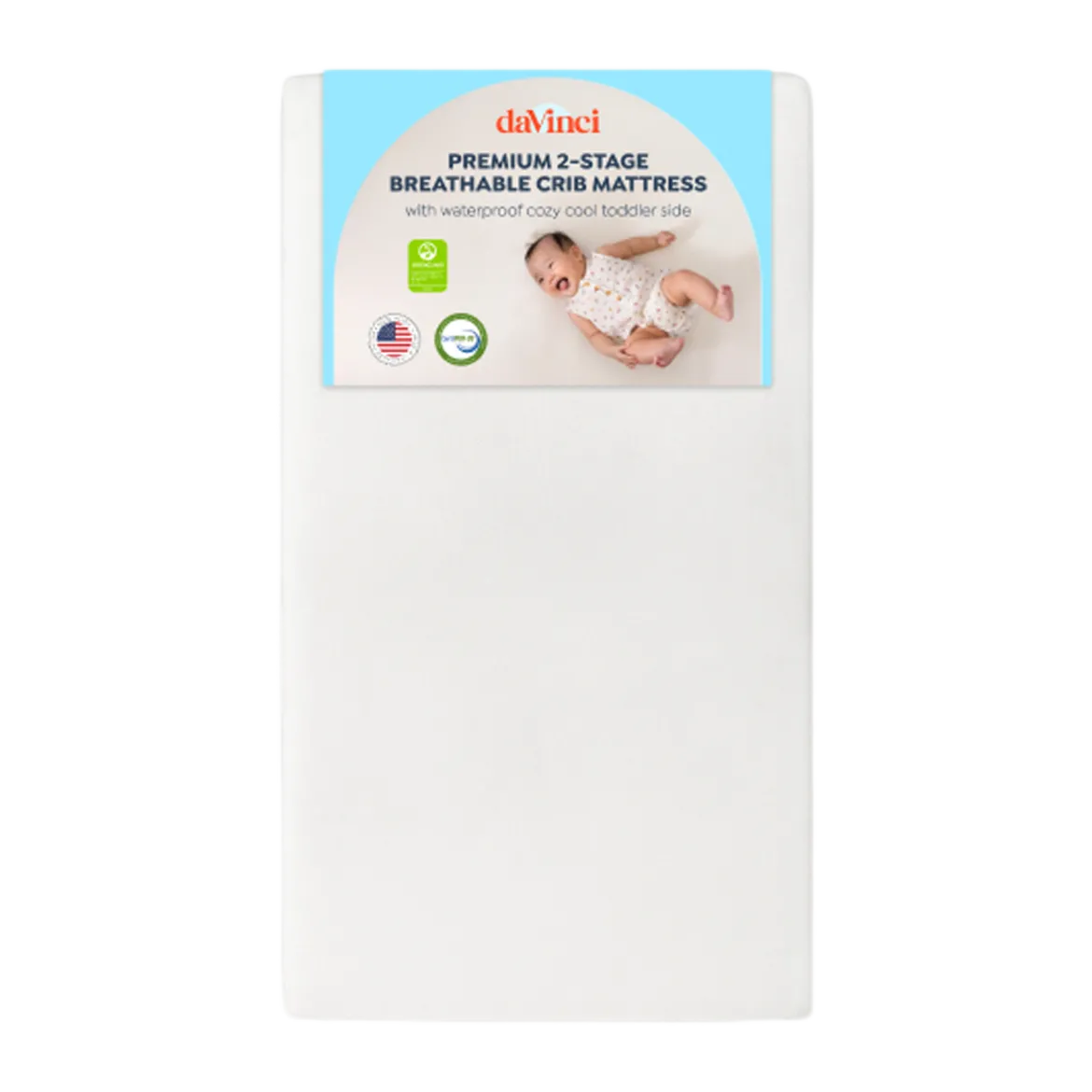 Premium 2-Stage Breathable Crib Mattress
