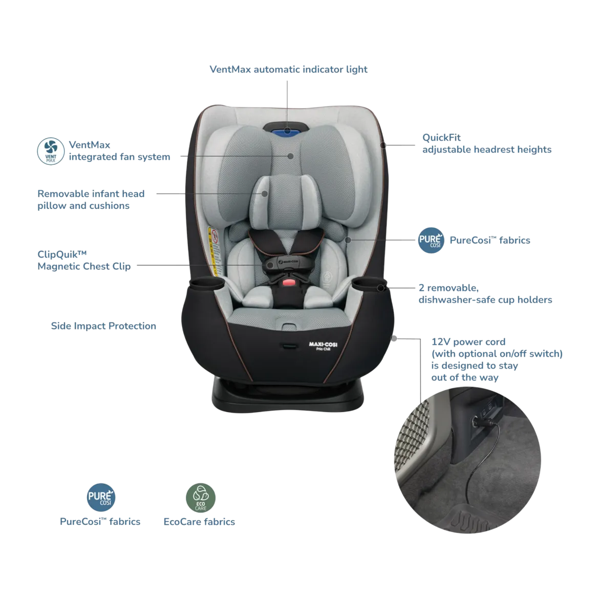 Pria Chill All-in-One Convertible Car Seat