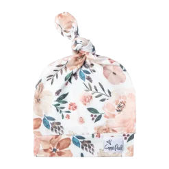 Printed Top Knot Hat