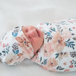Printed Top Knot Hat