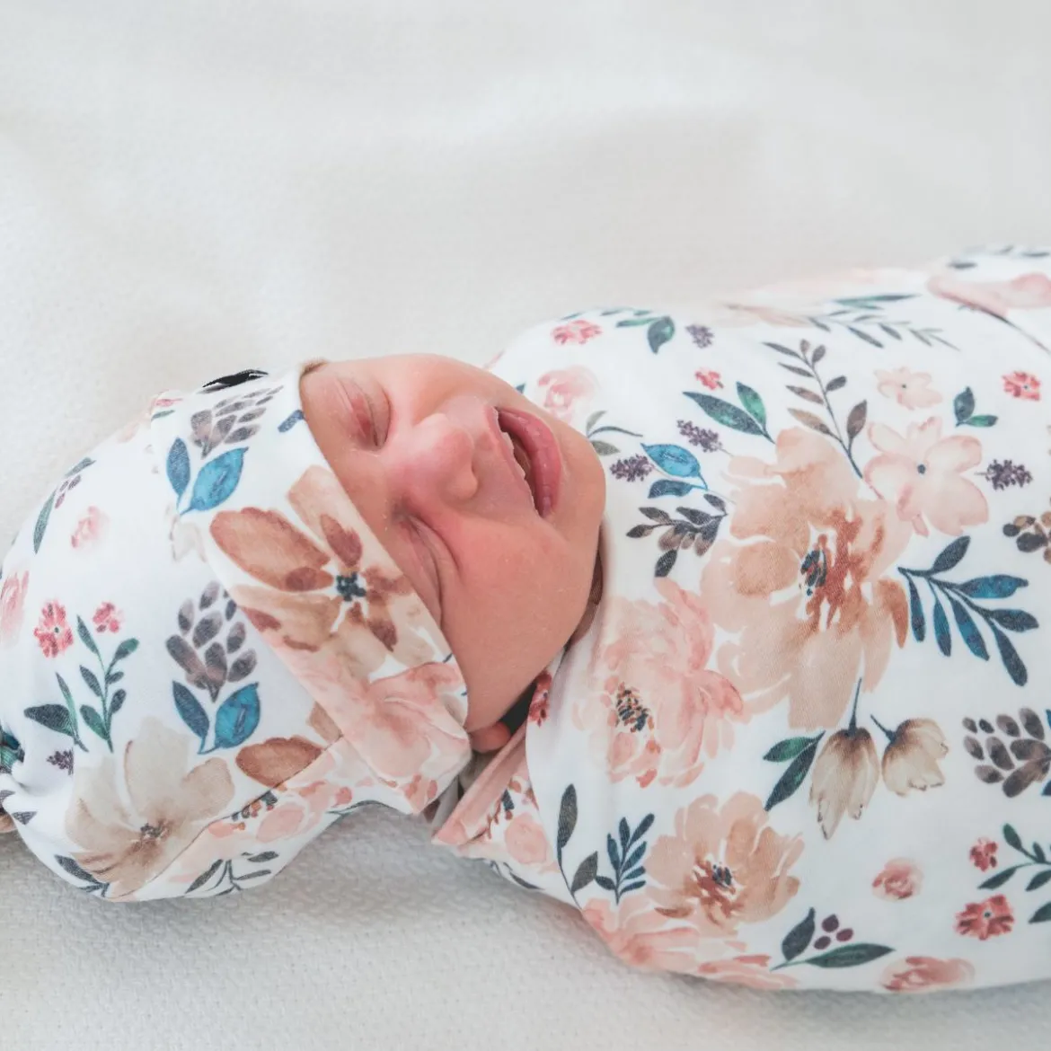 Printed Top Knot Hat
