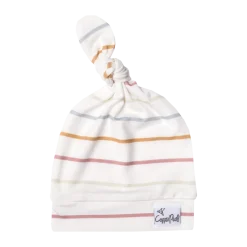 Printed Top Knot Hat