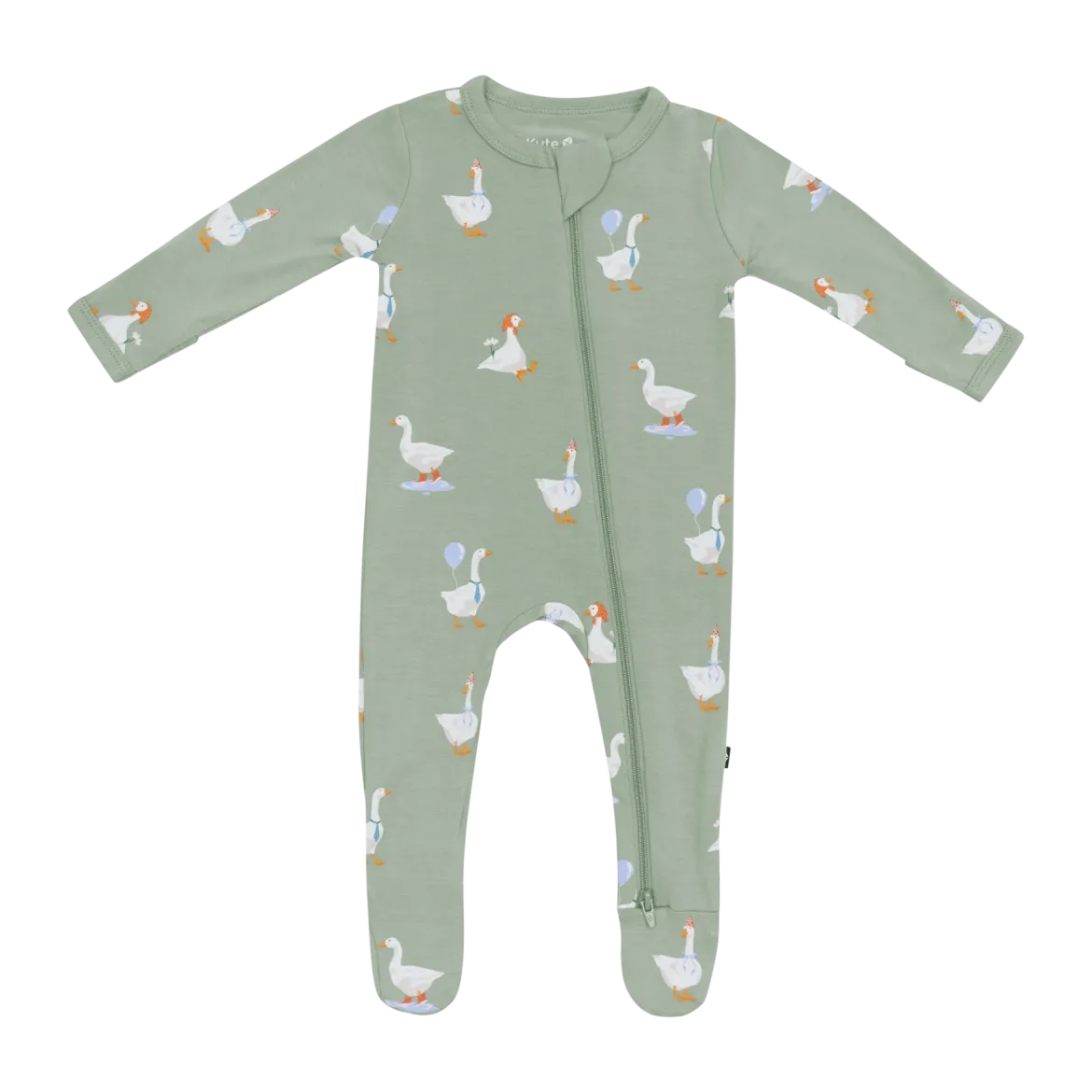 Printed Zipper Footie
