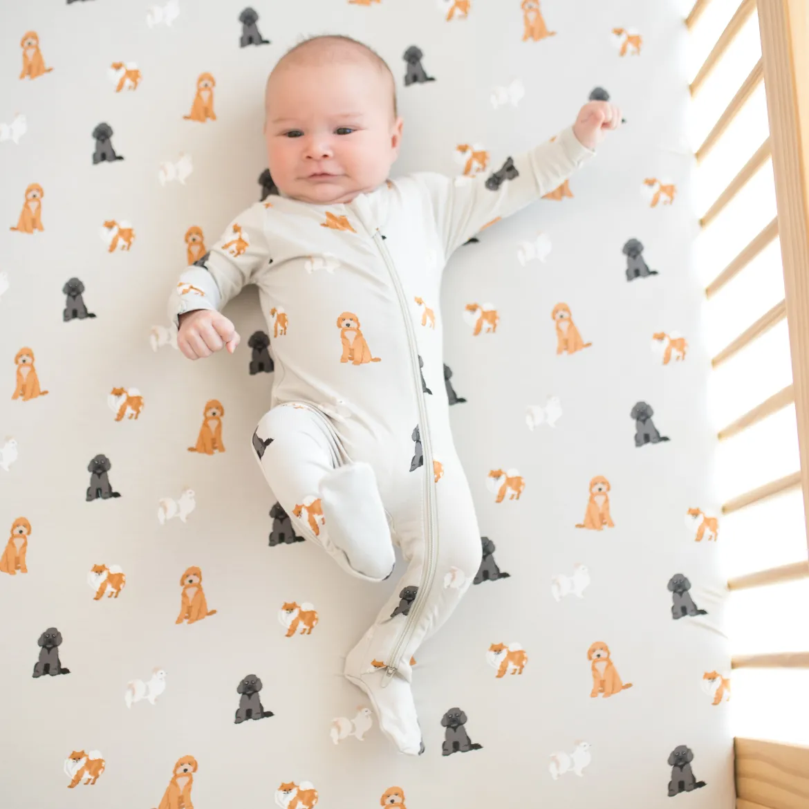 Printed Zipper Footie