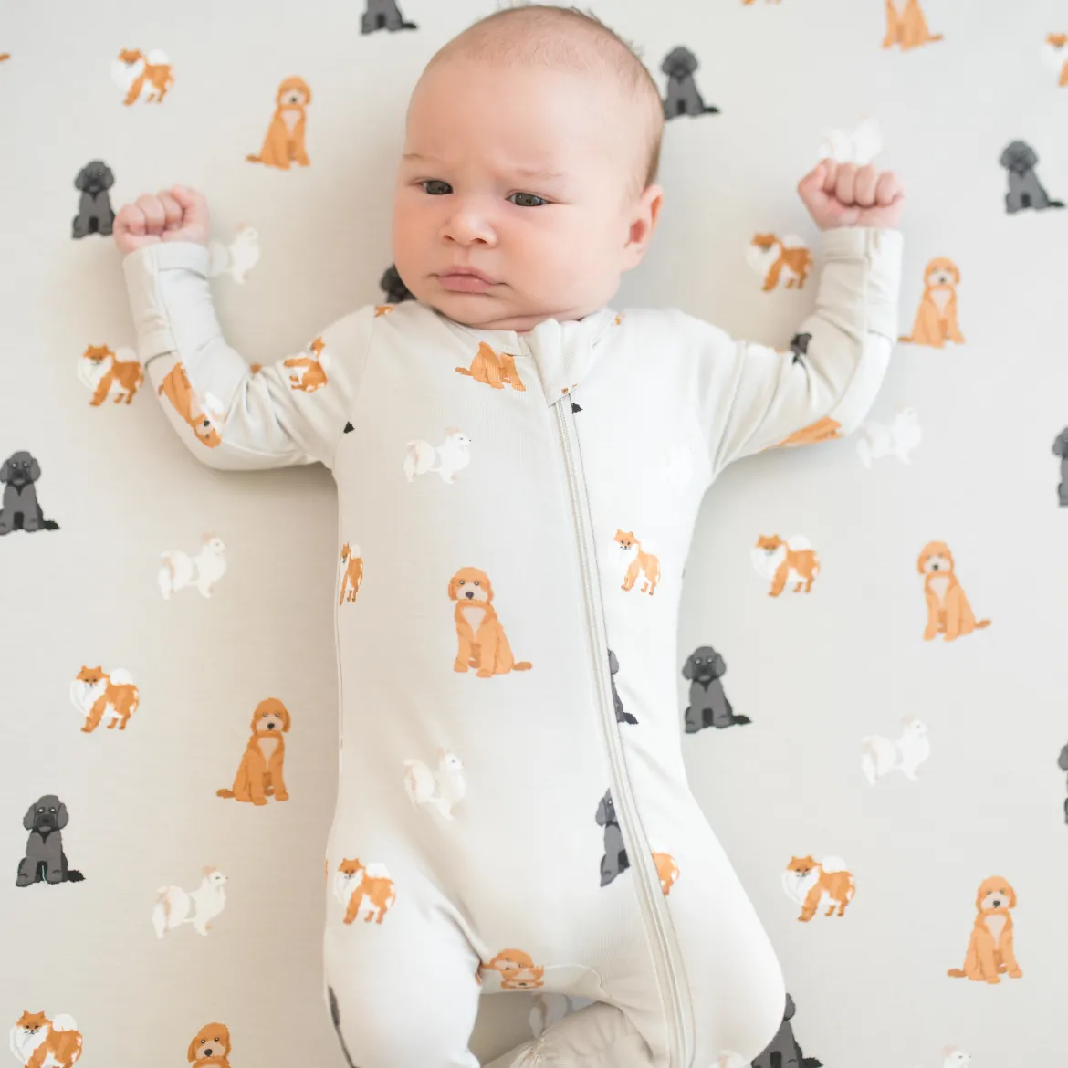 Printed Zipper Footie