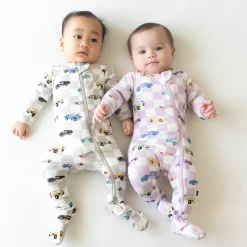 Printed Zipper Footie