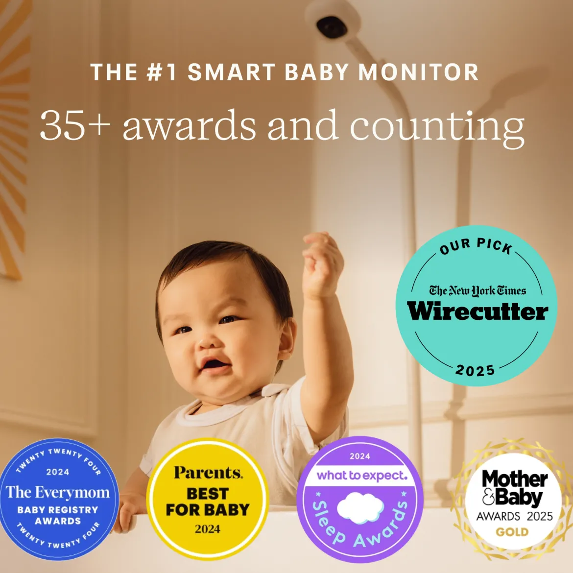 Pro Smart Baby Monitor and Floor Stand