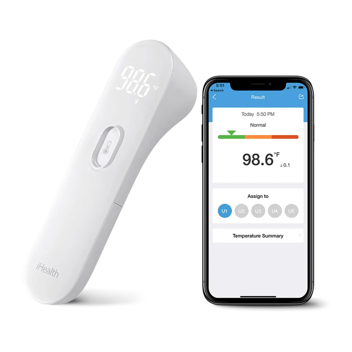 PT3SBT No-Touch Wireless Thermometer