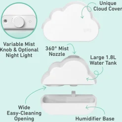 PureBaby Cloud Ultrasonic Cool Mist Humidifier