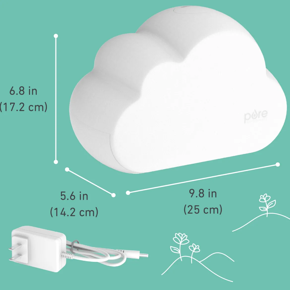 PureBaby Cloud Ultrasonic Cool Mist Humidifier