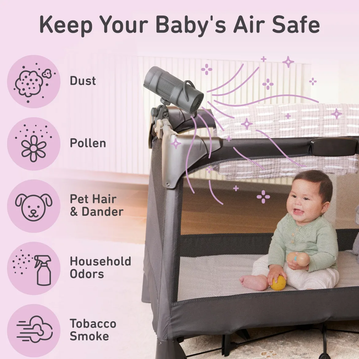 PureBaby On-the-Go Air Purifier