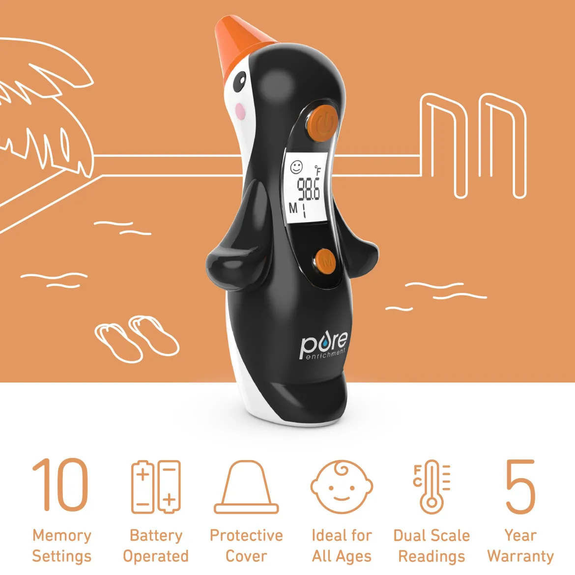 PureBaby Penguin Ear Thermometer