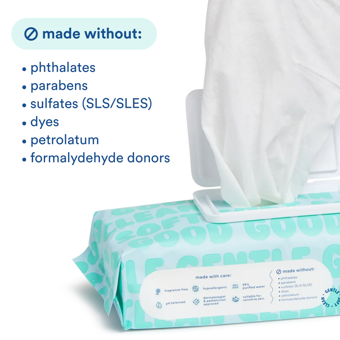 99% Purified Water Baby Wipes