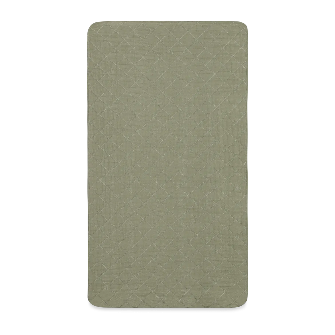Quilted Changing Pad Cover in GOTS Certified Organic Muslin Cotton