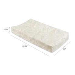 Quilted Changing Pad Cover in GOTS Certified Organic Muslin Cotton