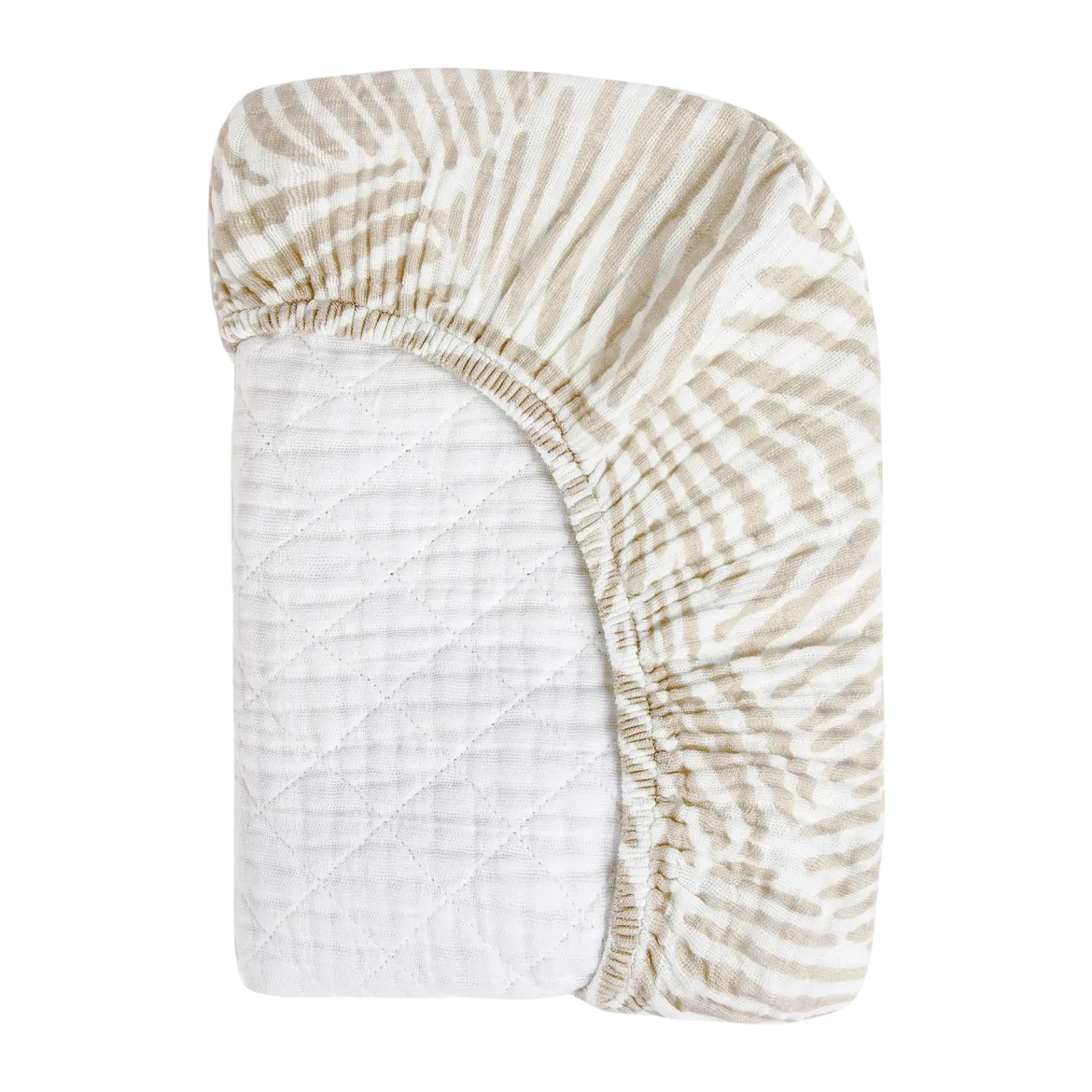 Quilted Changing Pad Cover in GOTS Certified Organic Muslin Cotton