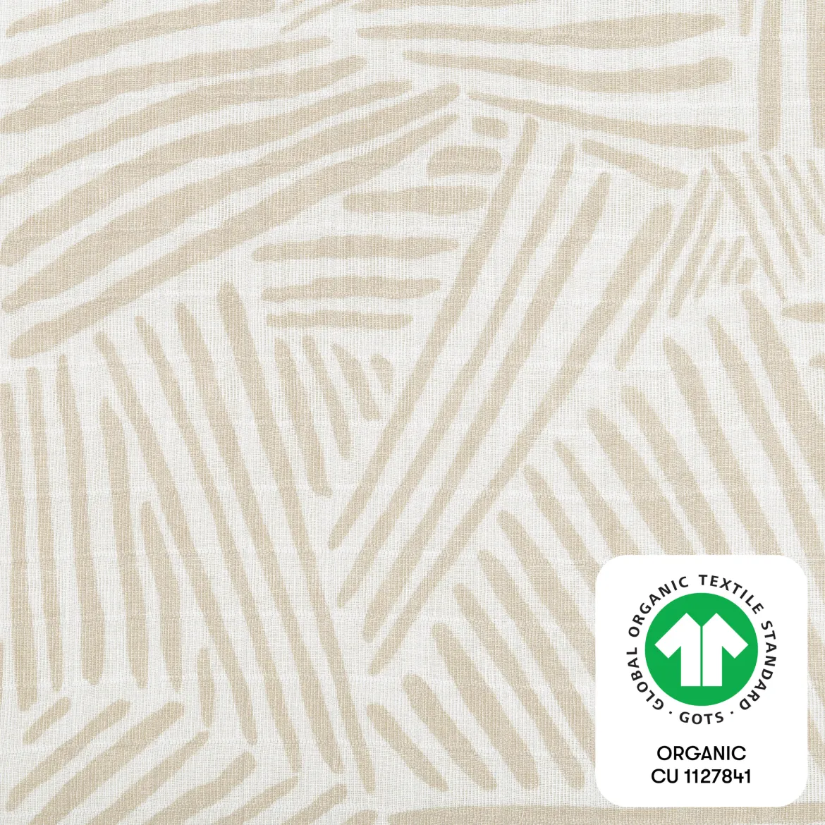 Quilted Changing Pad Cover in GOTS Certified Organic Muslin Cotton