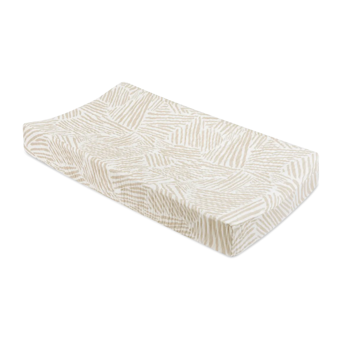 Quilted Changing Pad Cover in GOTS Certified Organic Muslin Cotton