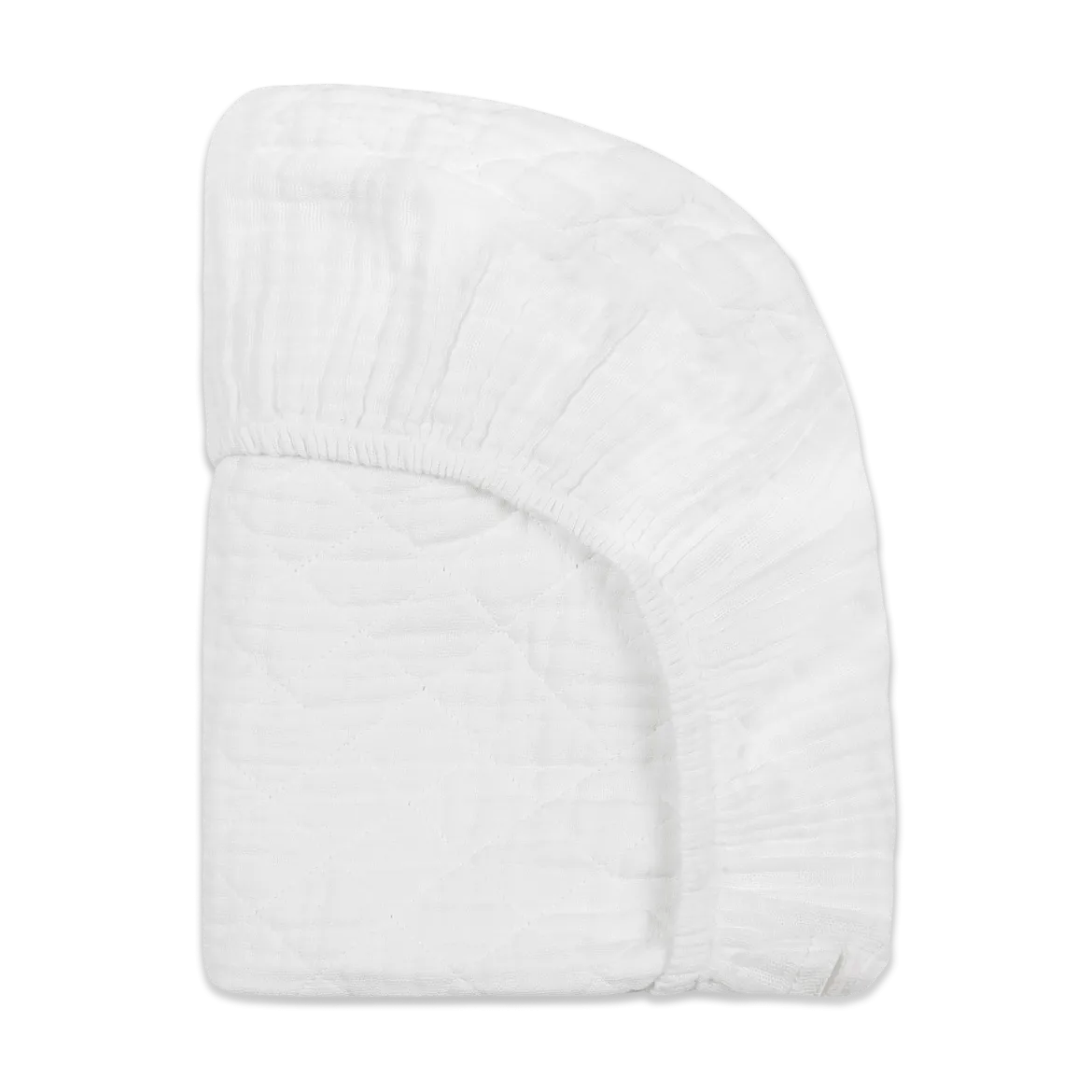 Quilted Changing Pad Cover in GOTS Certified Organic Muslin Cotton