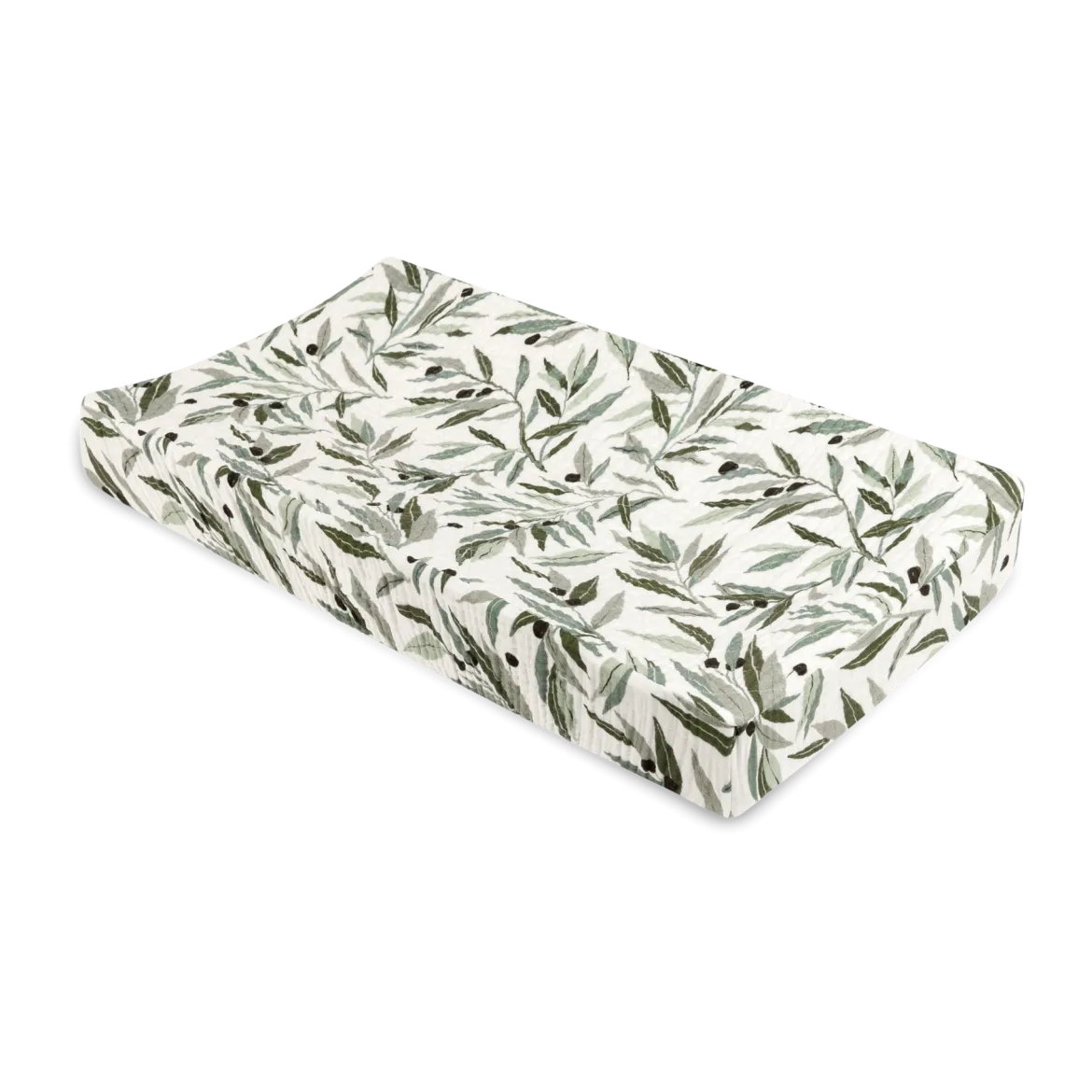 Quilted Changing Pad Cover in GOTS Certified Organic Muslin Cotton