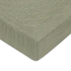 Quilted Changing Pad Cover in GOTS Certified Organic Muslin Cotton