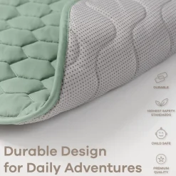 Quilted Kids Play Mat with Non-Slip Bottom