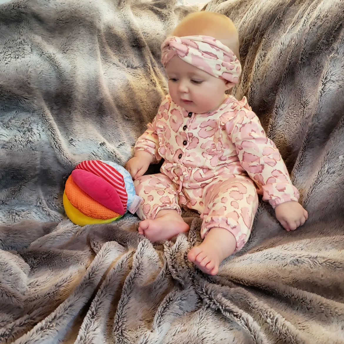 Rainbow Fabric Ball