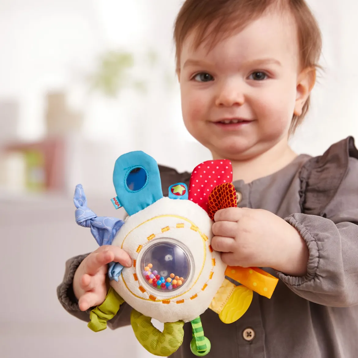 Rainbow Round Teether Cuddly