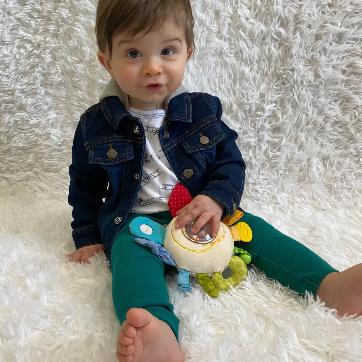 Rainbow Round Teether Cuddly
