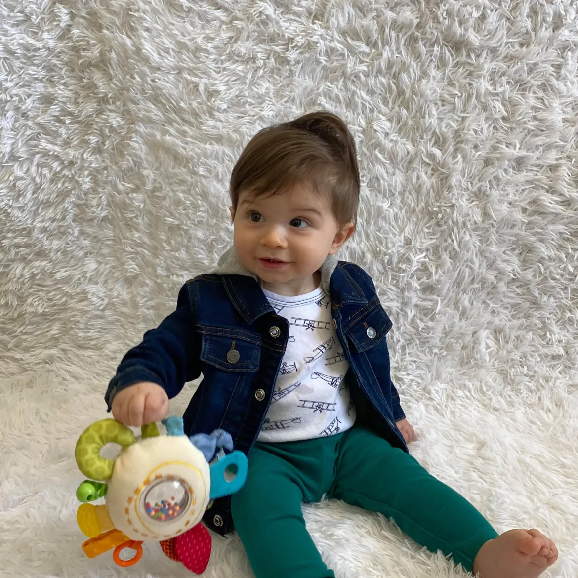 Rainbow Round Teether Cuddly