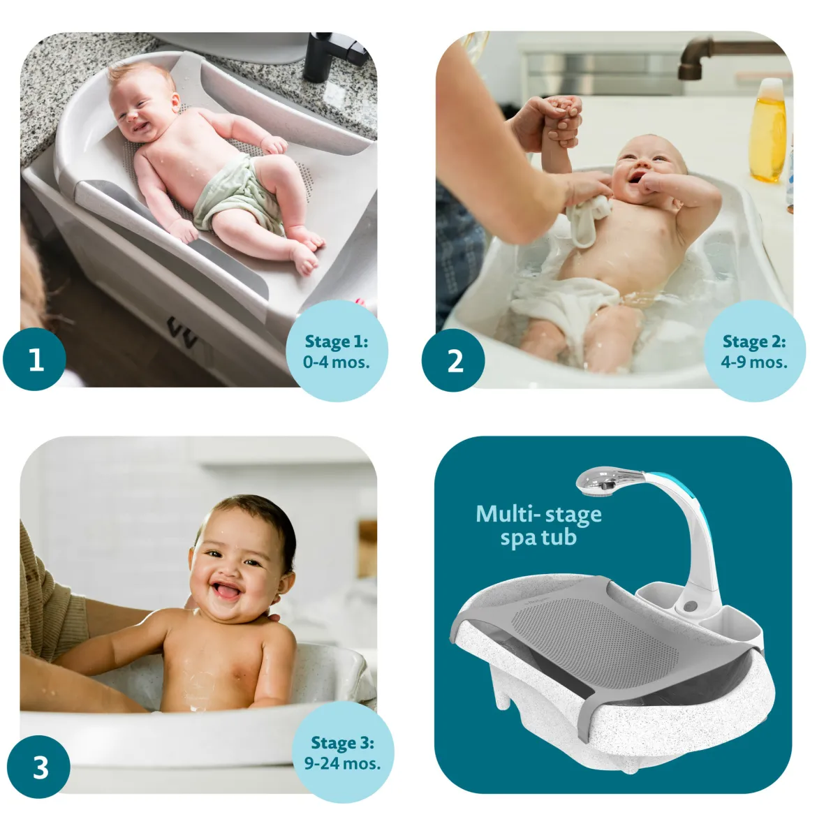 Rain Shower Baby Spa and Tub