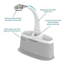 Rain Shower Baby Spa and Tub