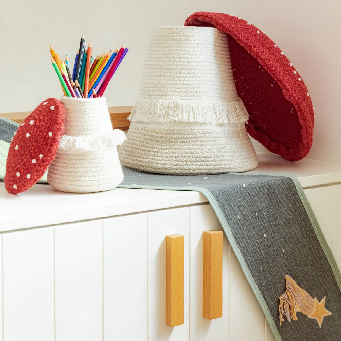 Red Mushroom Basket