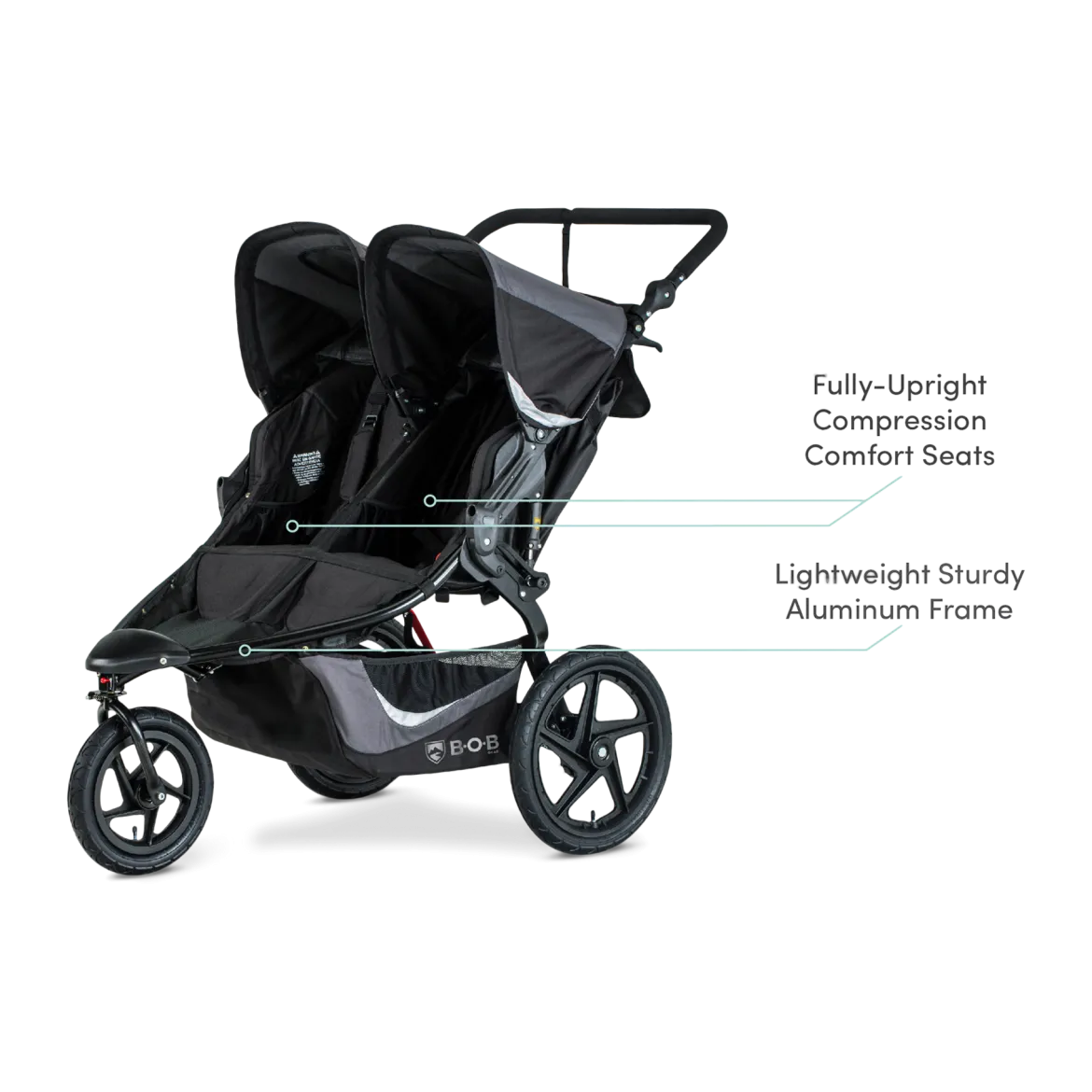 Revolution Flex 3.0 Duallie Double Jogging Stroller