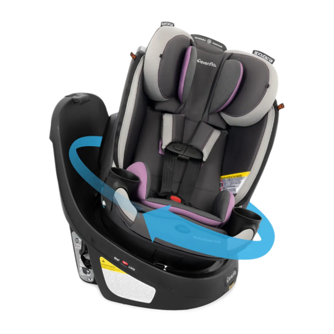 Revolve360 Slim 2-in-1 Rotational Car Seat with Quick Clean Cover