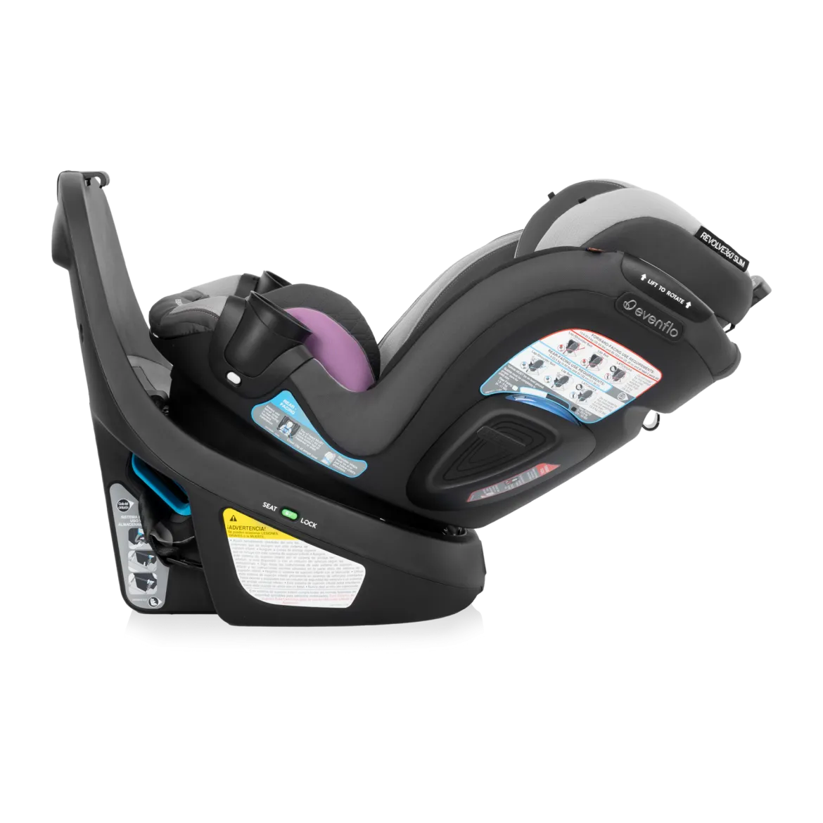 Revolve360 Slim 2-in-1 Rotational Car Seat with Quick Clean Cover