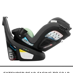 Revolve360 Slim 2-in-1 Rotational Car Seat with Green & Gentle Fabric