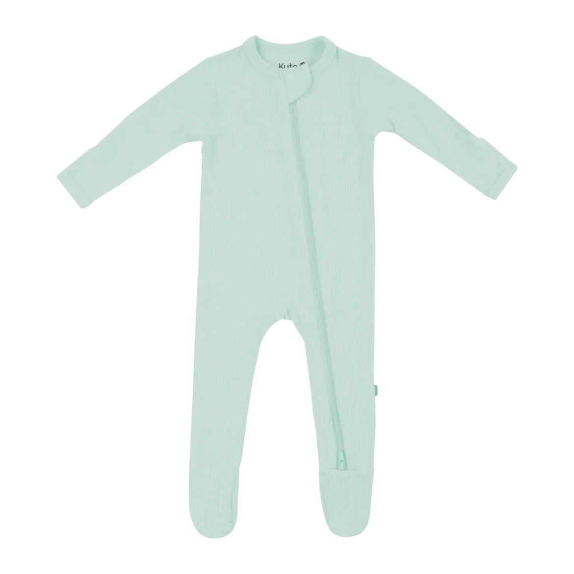 Ribbed Zipper Footie