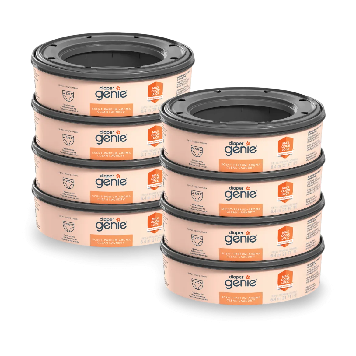 Round Refill Bags (8-Pack) - Compatible with Complete and Expressions Pails