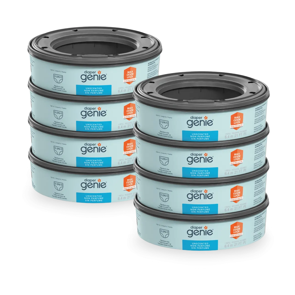 Round Refill Bags (8-Pack) - Compatible with Complete and Expressions Pails