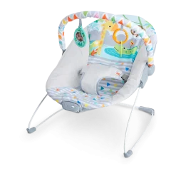 Safari Fun Vibrating Bouncer with Toy Bar