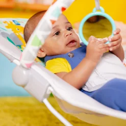Safari Fun Vibrating Bouncer with Toy Bar