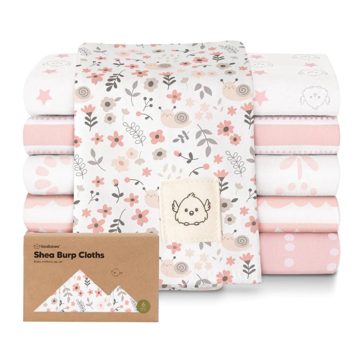 Shea Burp Cloths (6 Pack)