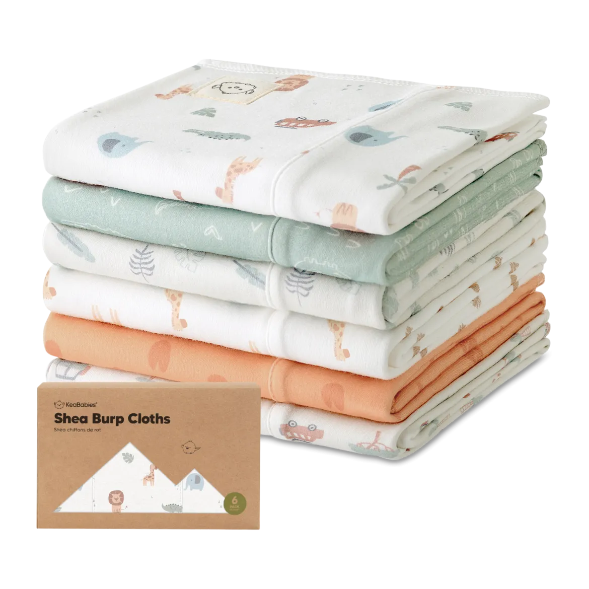 Shea Burp Cloths (6 Pack)