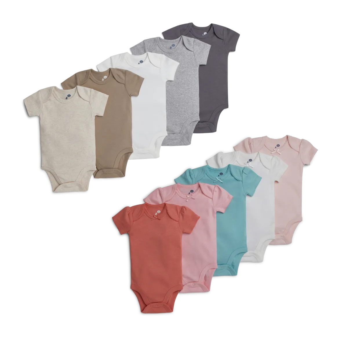 Short Sleeve Bodysuit Bundle (10 Pack)