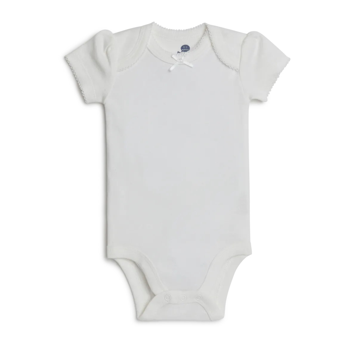 Short Sleeve Solid Organic Cotton Bodysuits (5 Pack)