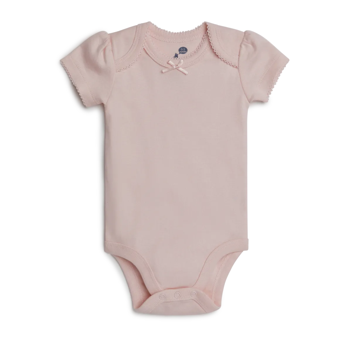 Short Sleeve Solid Organic Cotton Bodysuits (5 Pack)